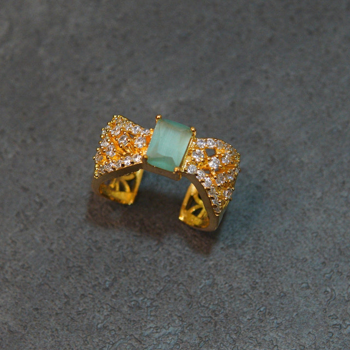 Cubic Zirconia Diamond Style Finger Ring - RS ZEVARS
