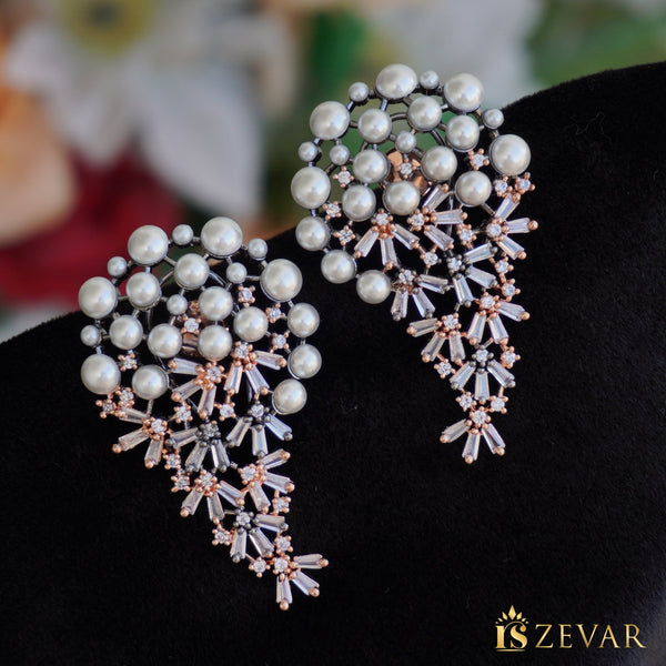 Cubic Zirconia Diamonds Look Earrings - RS ZEVARS