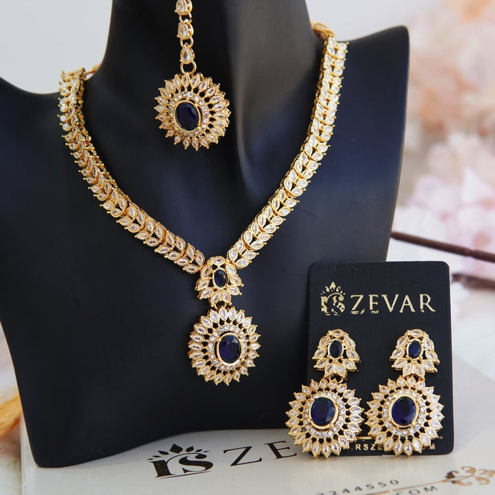 Cubics Partywear Necklace Set - RS ZEVARS