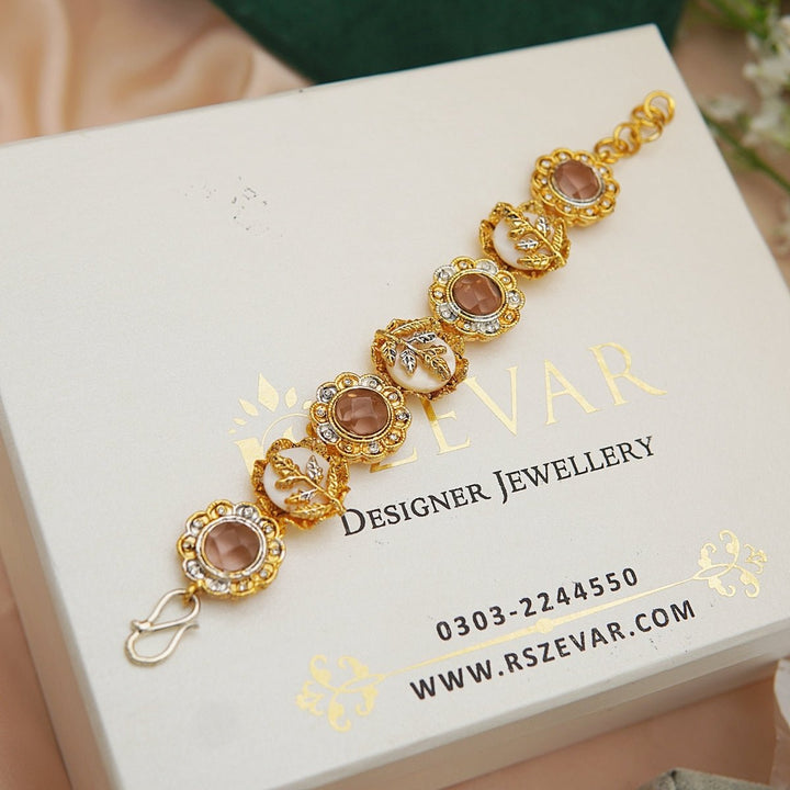 Diamond Cut Stone Turkish Bracelet - RS ZEVARS