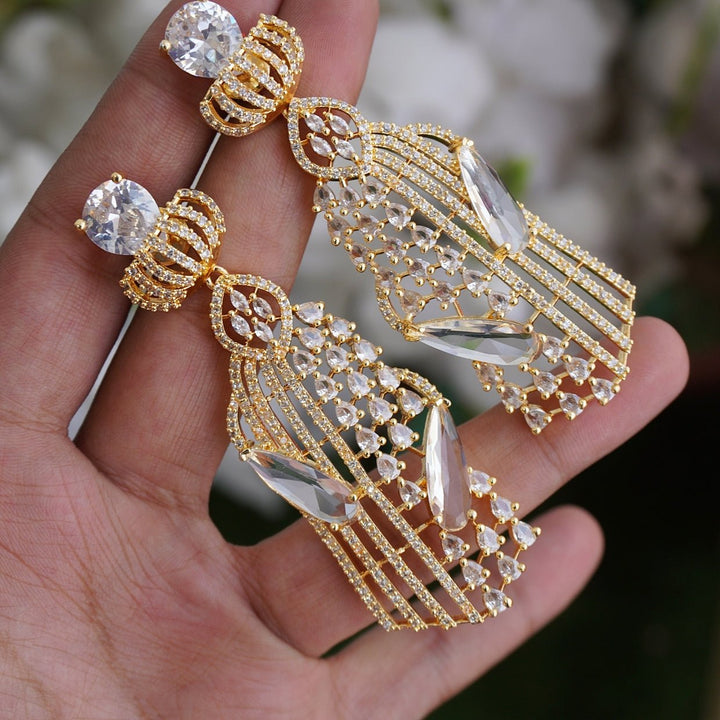 Diamonds Look Zirconia Earrings - RS ZEVARS