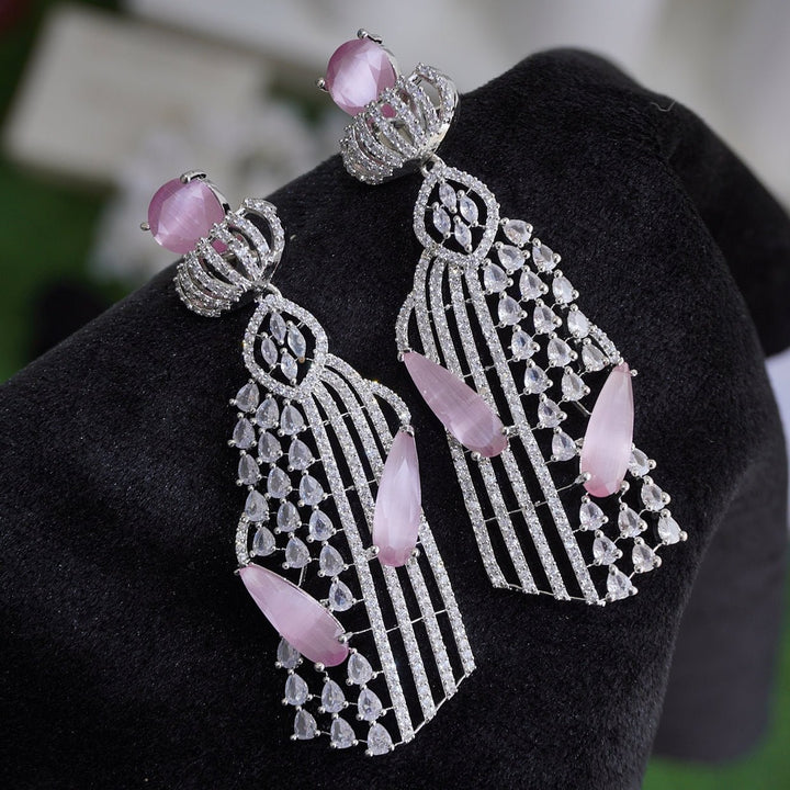 Diamonds Look Zirconia Earrings - RS ZEVARS