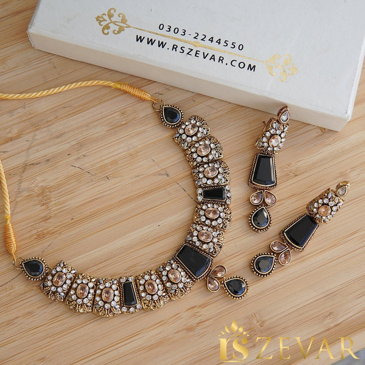 Egyptian Stones Necklace Set - RS ZEVARS