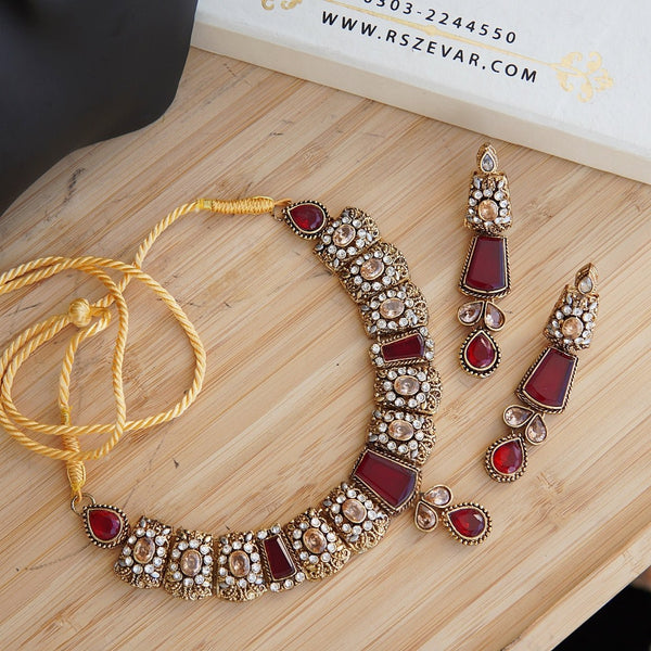 Egyptian Stones Necklace Set - RS ZEVARS