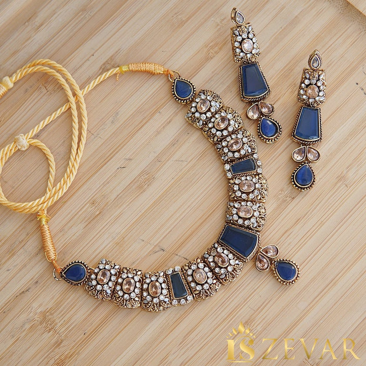 Egyptian Stones Necklace Set - RS ZEVARS