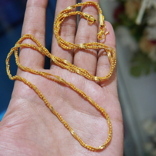 Gold Plated Double Snake Chain - RS ZEVARS