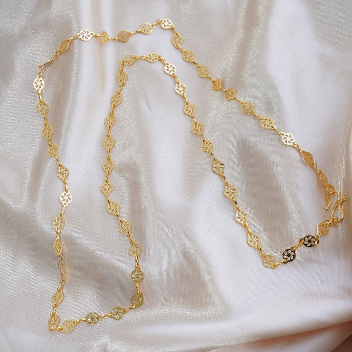 Gold Plated Long Ghini Style Chain - RS ZEVARS