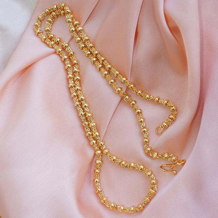 Gold Plated Thick Round Chain - RS ZEVARS