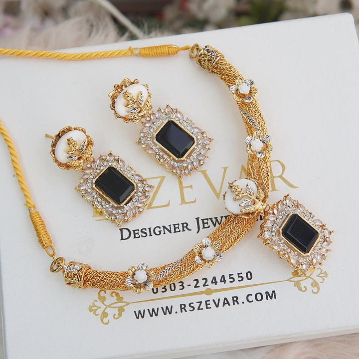 Gold Plated Turkish Necklace Set - RS ZEVARS