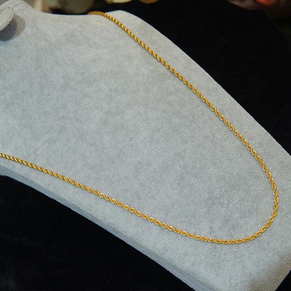 Gold Plated Twisted Snake Chain - RS ZEVARS