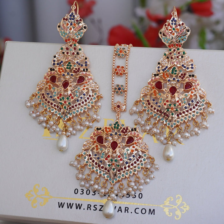 Hyderabadi Traditional Earrings Tikka - RS ZEVARS