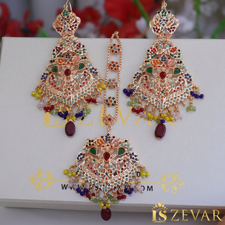 Hyderabadi Traditional Earrings Tikka - RS ZEVARS