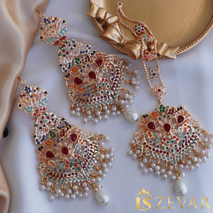 Hyderabadi Traditional Earrings Tikka - RS ZEVARS