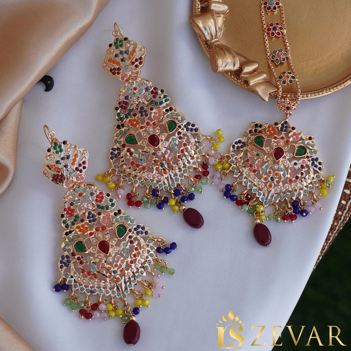 Hyderabadi Traditional Earrings Tikka - RS ZEVARS