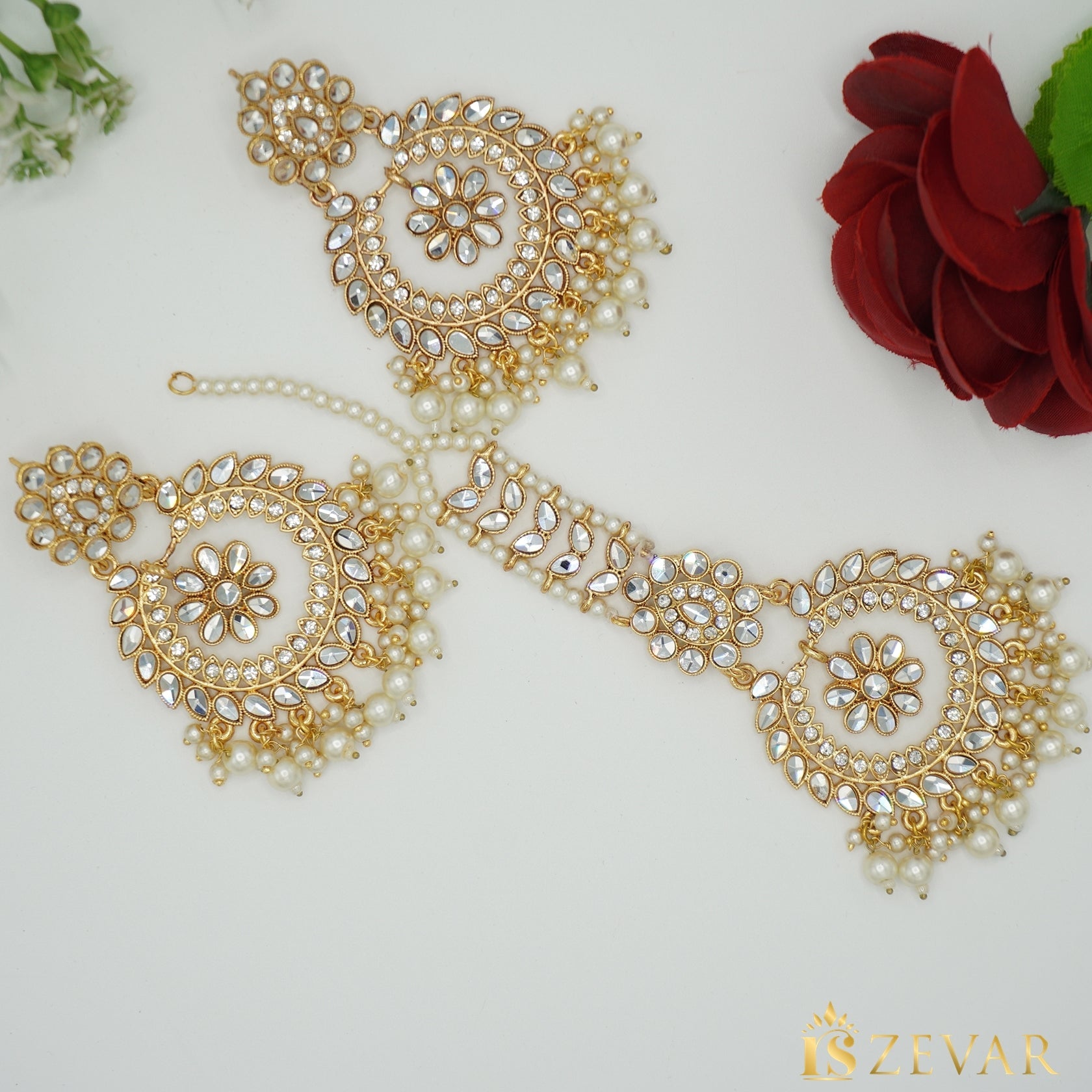 Kundan hot sale tikka set