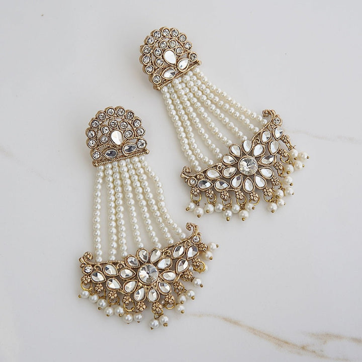 Kundan Jhumar Style Earrings - RS ZEVARS