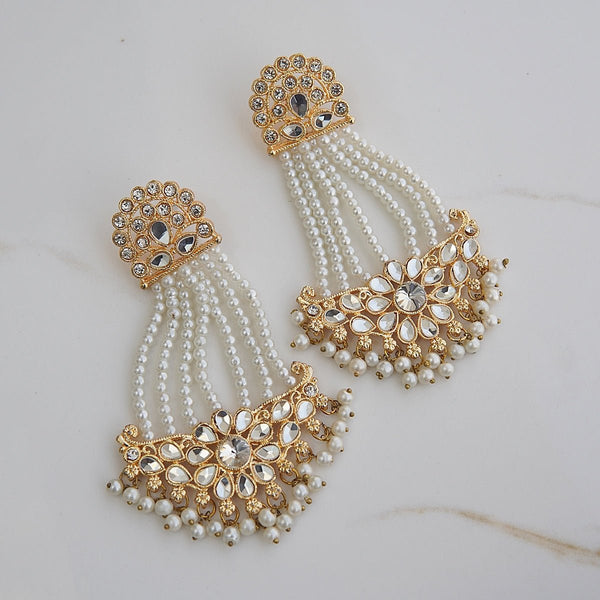 Kundan Jhumar Style Earrings - RS ZEVARS