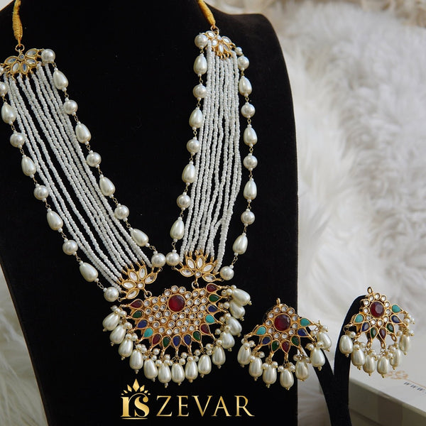 Kundan Zevar Designer Mala Style Set - RS ZEVARS