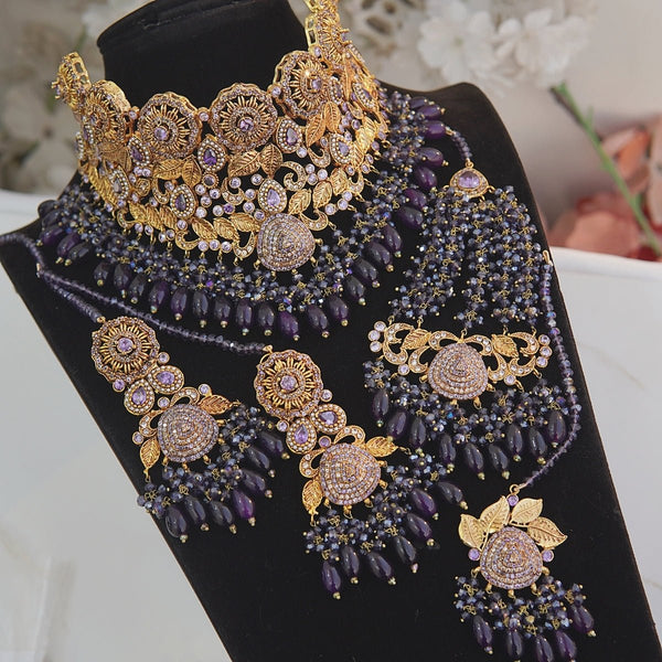 Luxury Gold Plated Bridal Set - RS ZEVARS
