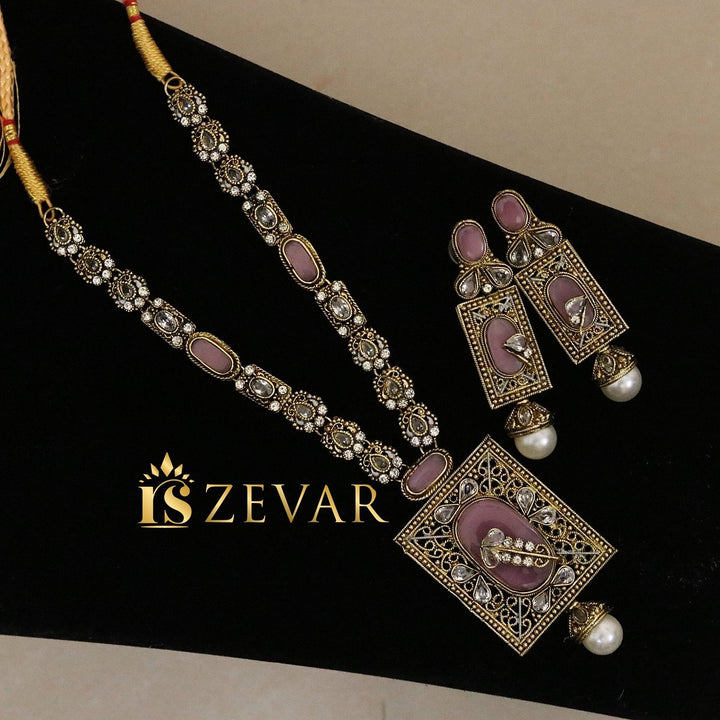 N2039 Turkish Stylish Necklace Set - RS ZEVARS