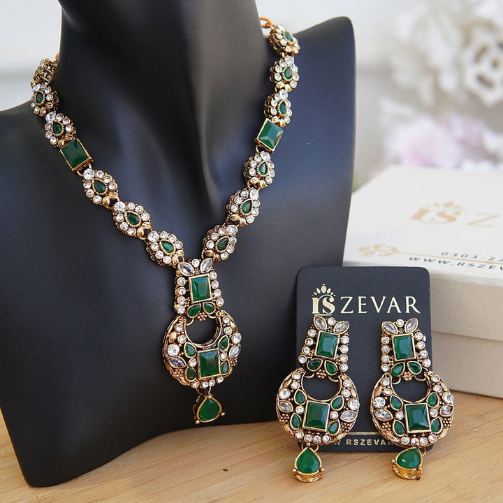 Partywear Gemstones Necklace Set - RS ZEVARS