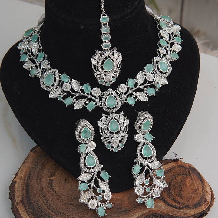 Partywear Semi-Gems Necklace Set - RS ZEVARS