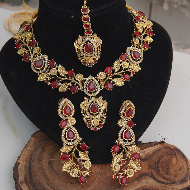 Partywear Semi-Gems Necklace Set - RS ZEVARS