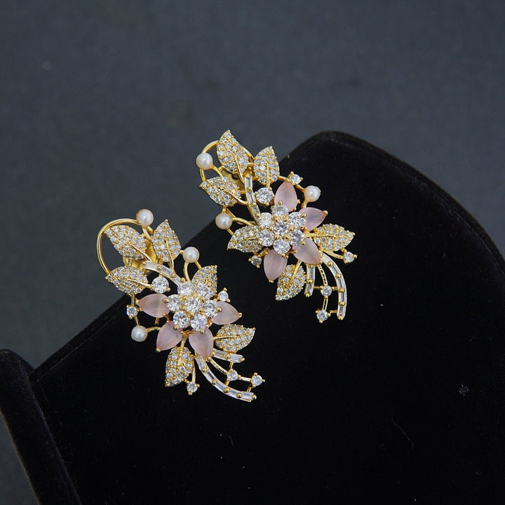 Pearl & Zirconia Earrings - RS ZEVARS