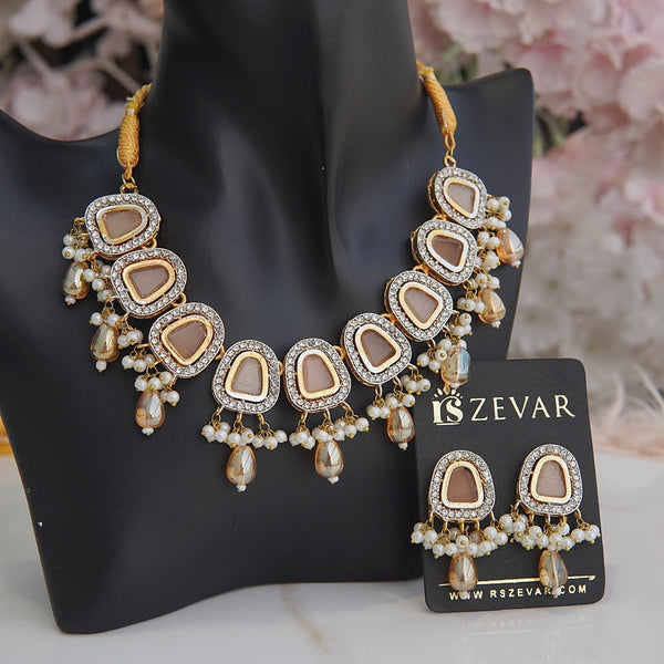 Precious Gemstone Necklace Set - RS ZEVARS