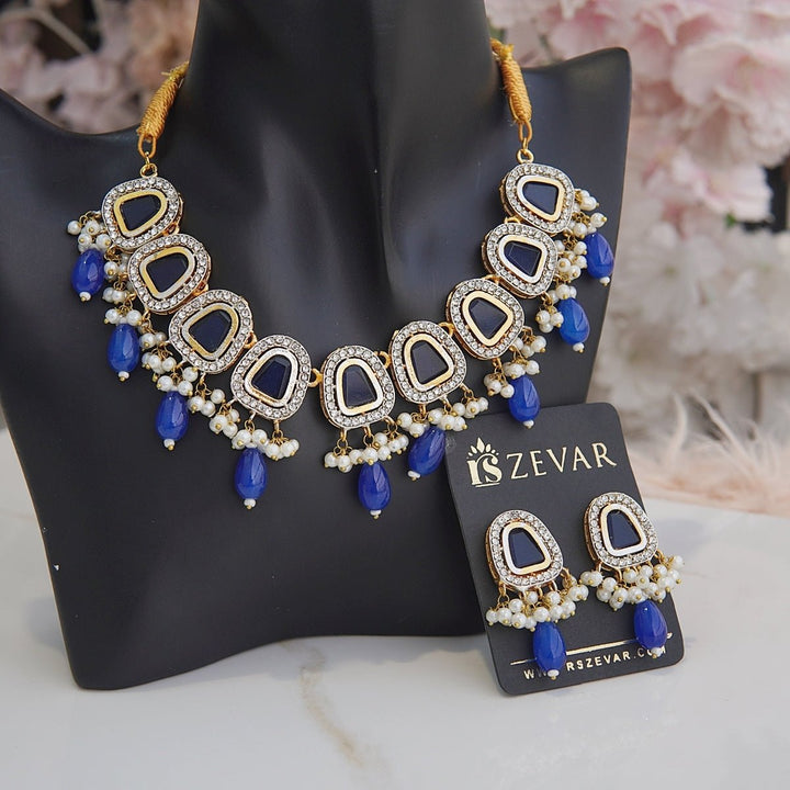 Precious Gemstone Necklace Set - RS ZEVARS