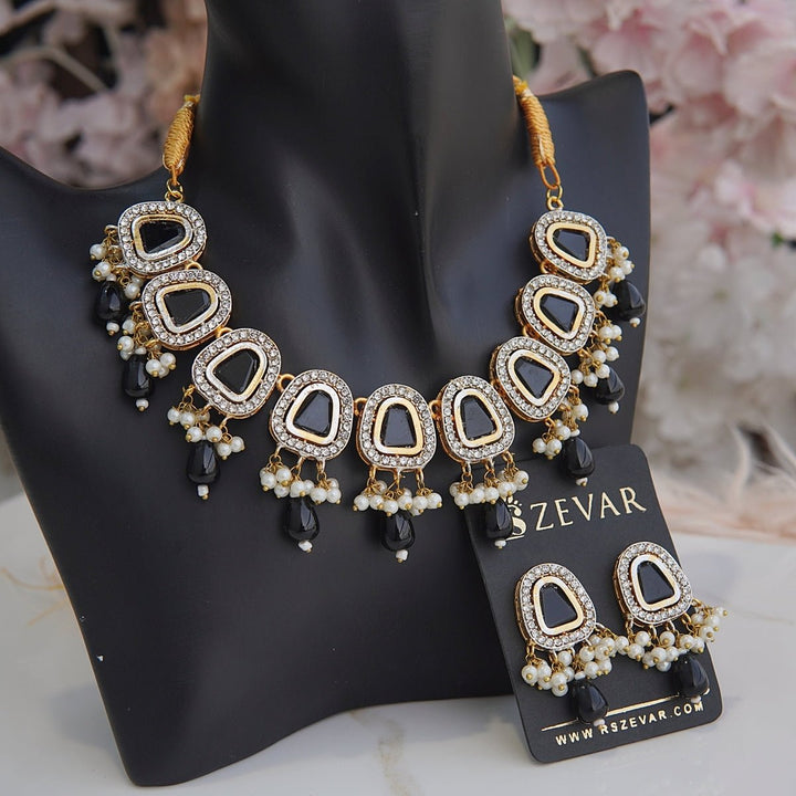 Precious Gemstone Necklace Set - RS ZEVARS