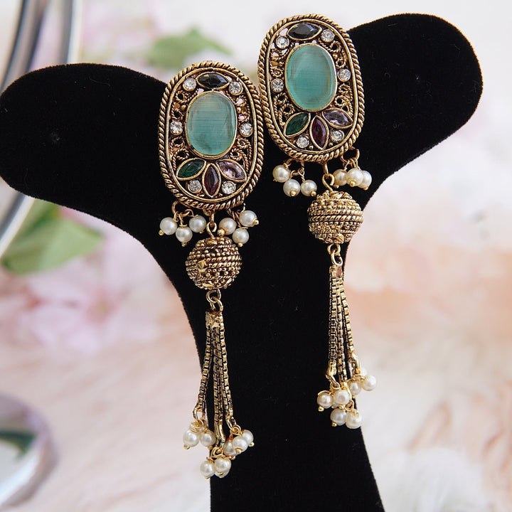Rajasthani Latkan Earrings - RS ZEVARS