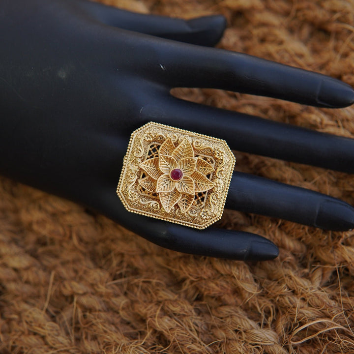 Rajwadi Handmade Flower Ring - RS ZEVARS