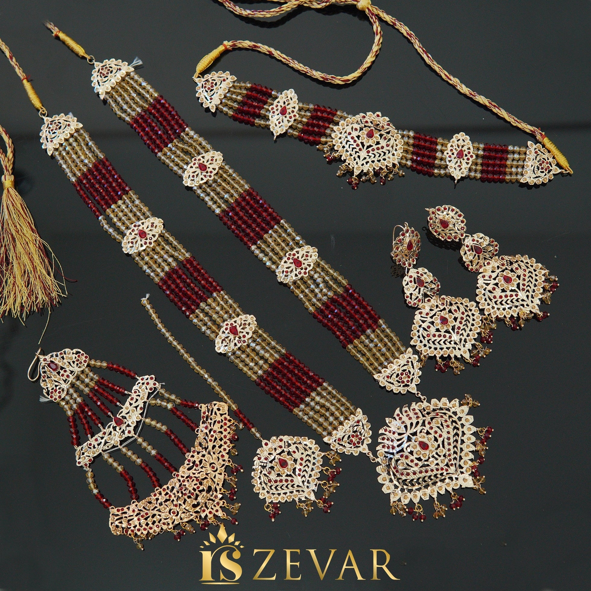 Regal Hyderabadi Bridal Necklace Mala Set RS ZEVARS