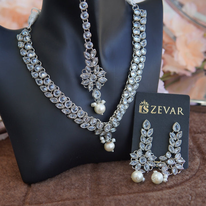 Reverse Ad Necklace Earring Tikka Set - RS ZEVARS