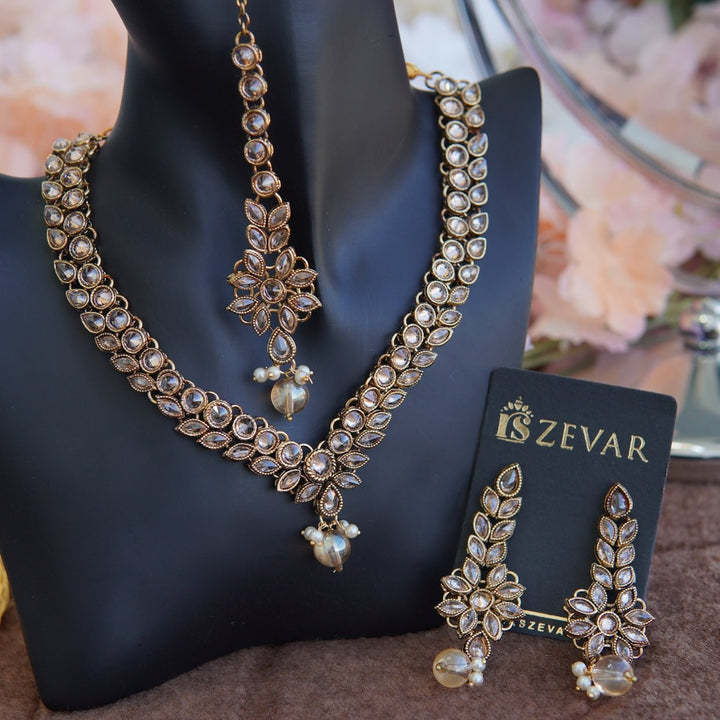 Reverse Ad Necklace Earring Tikka Set - RS ZEVARS