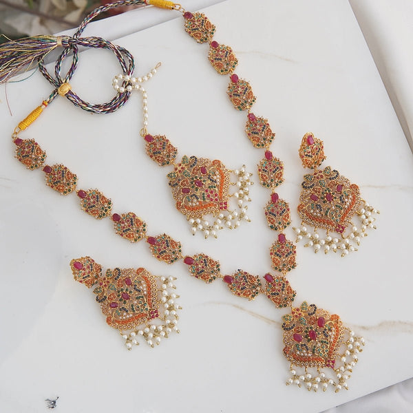 Ruby Navratan Rani Haar Set - RS ZEVARS