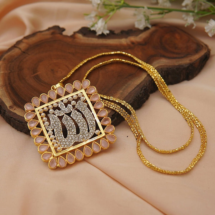 Semi-Precious Calligraphy Pendant - RS ZEVARS