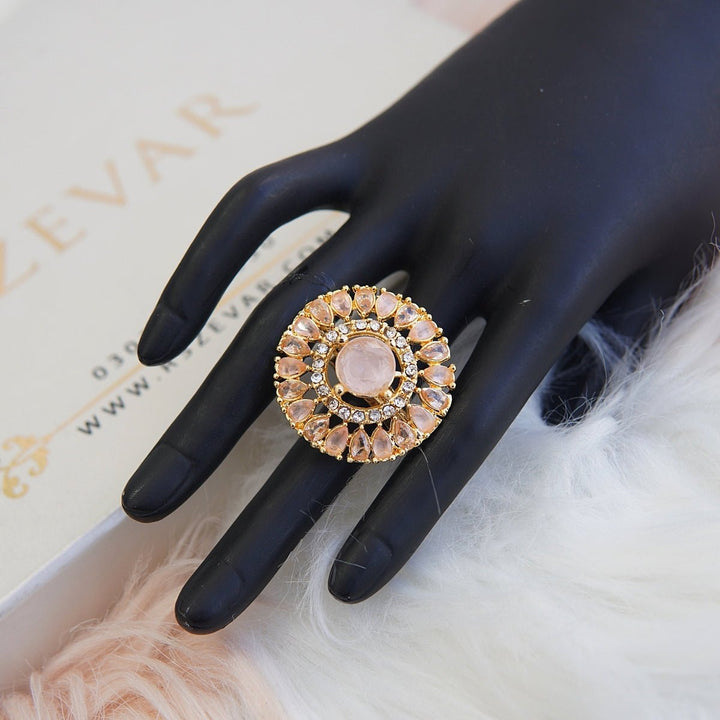 Semi-Precious Stones Adjustable Ring - RS ZEVARS