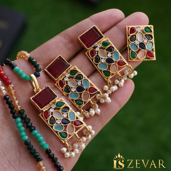 Semi-Precious Zirconia Stones Combo Set - RS ZEVARS