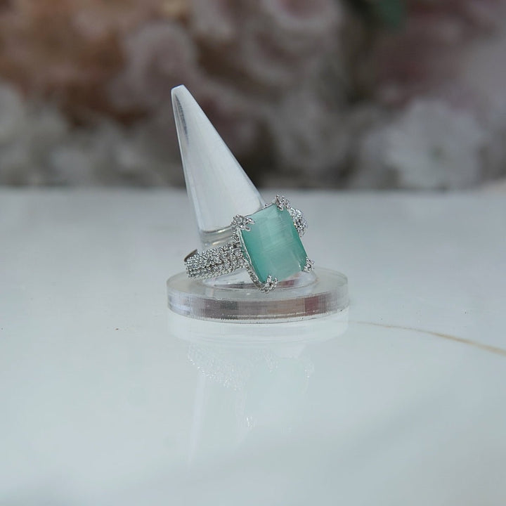 Silver Zirconia Diamond Look-alike Ring - RS ZEVARS