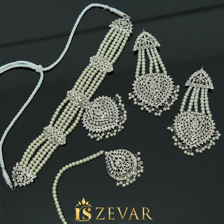 Traditional Gold Plated Partywear Guluband Set - RS ZEVARS