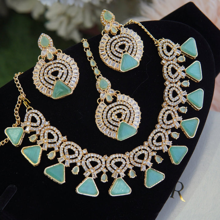 Turkish Gemstones Necklace Set - RS ZEVARS