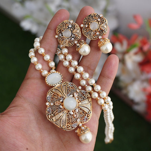 Turkish Pendant Mala Style Set - RS ZEVARS