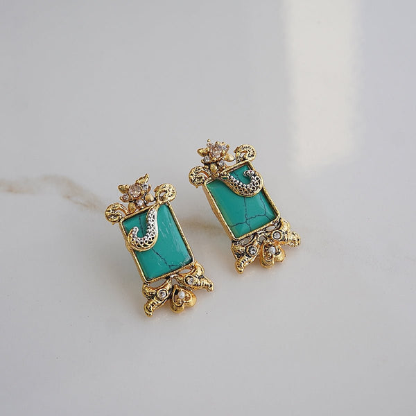 Turkish Precious Gem-Stone Studs - RS ZEVARS