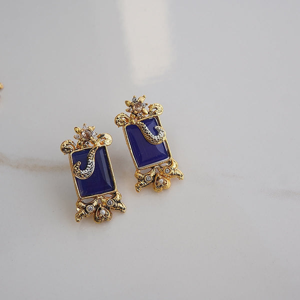 Turkish Precious Gem-Stone Studs - RS ZEVARS