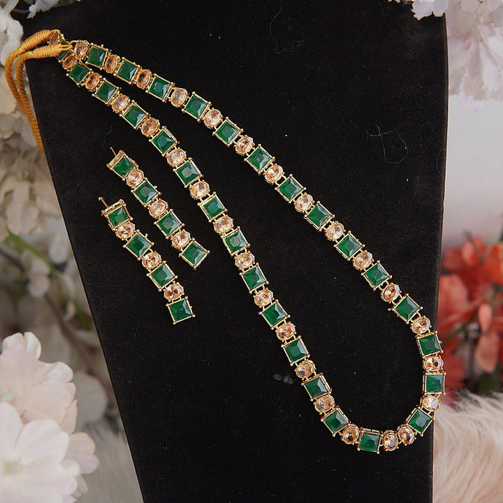 Turkish Precious Gemstones Long Mala Set - RS ZEVARS
