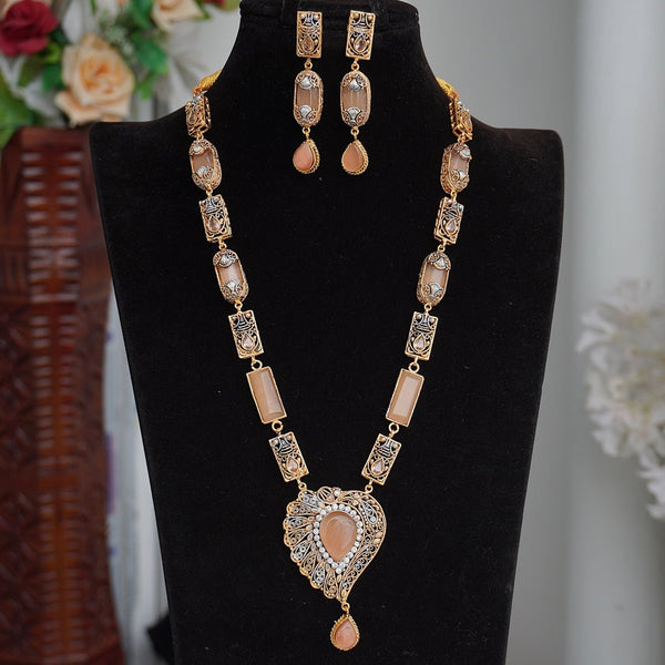 Turkish Semi Gems Mala Set - RS ZEVARS