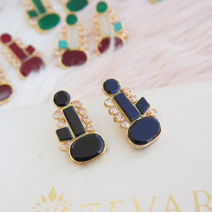 Turkish Stones Studded Earrings - RS ZEVARS