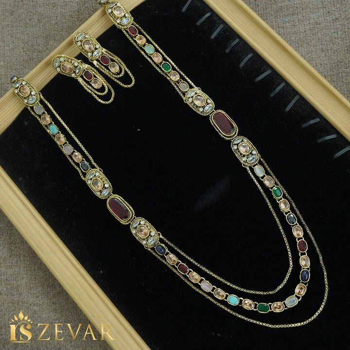 Turkish Stylish Chain Style Mala Set - RS ZEVARS